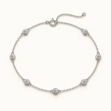 Solene Moissanite Station Bracelet