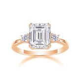 Lucienne Emerald Three Stone Ring (with GRA certificate)