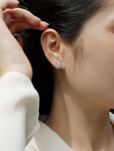 Estelle Round Moissanite Stud Earrings
