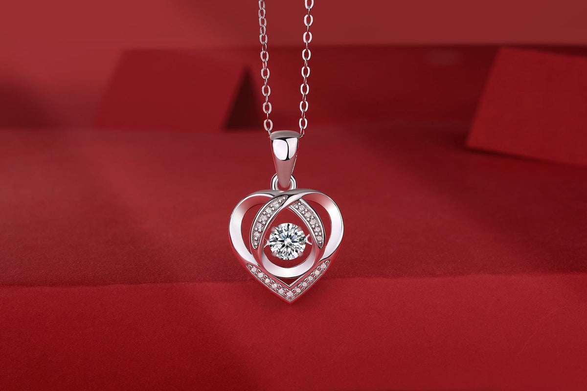 Heartline Moissanite Necklace