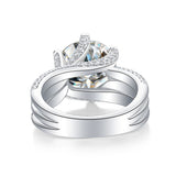 Celeste Round Moissanite Ring (with GRA certificate)