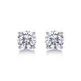 Estelle Round Moissanite Stud Earrings