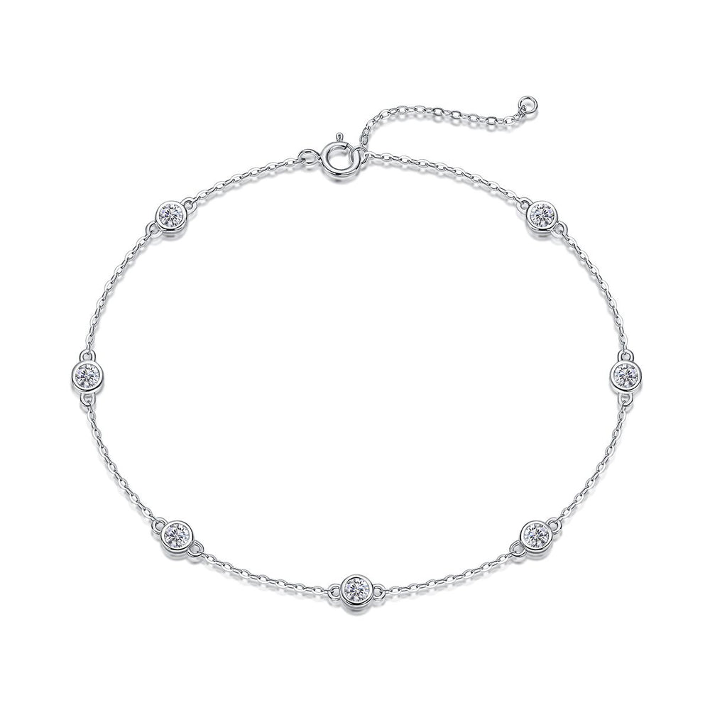 Solene Moissanite Station Bracelet