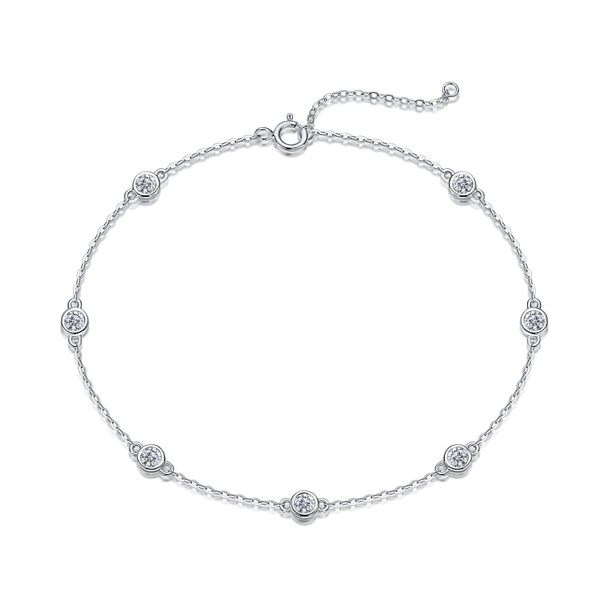 Solene Moissanite Station Bracelet