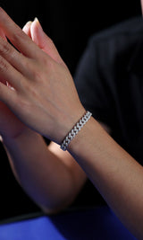 Adrien Moissanite Curb Bracelet