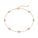 Solene Moissanite Station Bracelet
