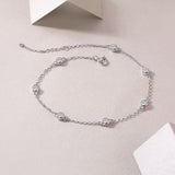 Solene Moissanite Station Bracelet