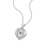 Heartline Moissanite Necklace
