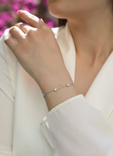 Solene Moissanite Station Bracelet