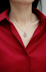 Heartline Moissanite Necklace