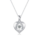 Heartline Moissanite Necklace