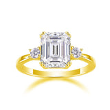 Lucienne Emerald Three Stone Ring (with GRA certificate)