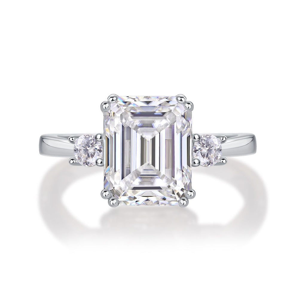 Lucienne Emerald Three Stone Ring (with GRA certificate)