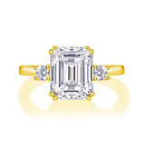 Lucienne Emerald Three Stone Ring (with GRA certificate)