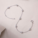 Solene Moissanite Station Bracelet
