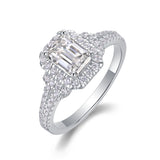 Noelle Emerald Halo Ring (with GRA certificate)