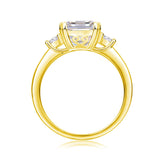 Lucienne Emerald Three Stone Ring (with GRA certificate)