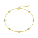 Solene Moissanite Station Bracelet