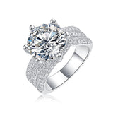 Celeste Round Moissanite Ring (with GRA certificate)