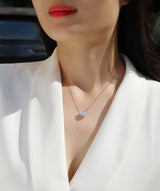 Rosalie Six Prong Moissanite Necklace