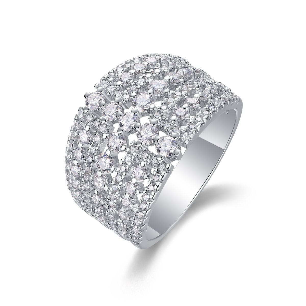 Lune Sculpted Statement Band (with GRA certificate)