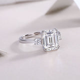 Lucienne Emerald Three Stone Ring (with GRA certificate)
