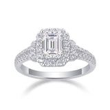 Noelle Emerald Halo Ring (with GRA certificate)