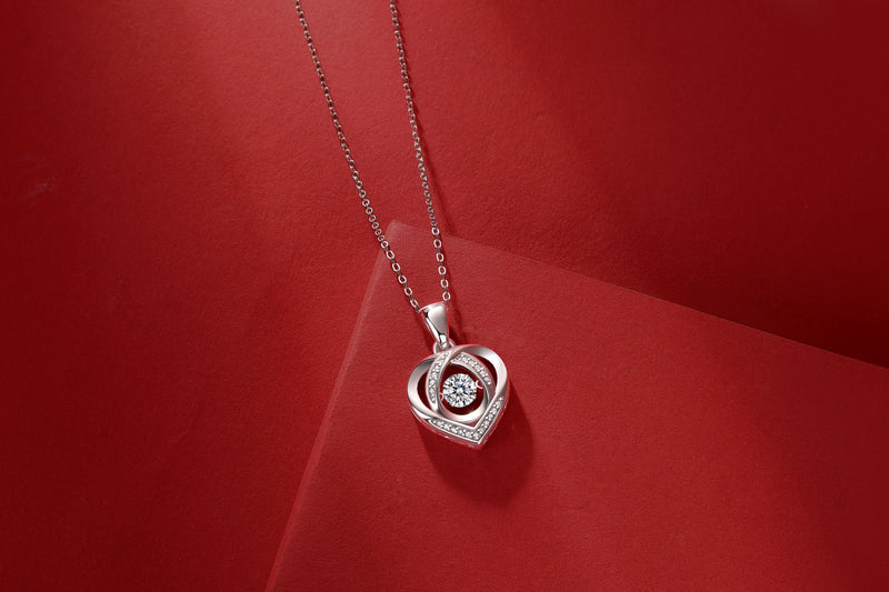 Heartline Moissanite Necklace